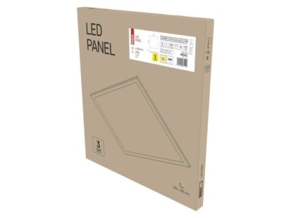 LED panel 60×60, štvorcový vstavaný biely, 40W teplá b. UGR, Emergency