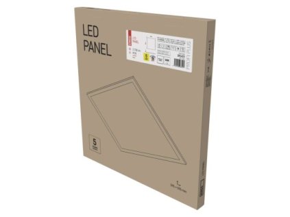 LED panel 60×60, štvorcový vstavaný biely, 40W neutr. b. UGR