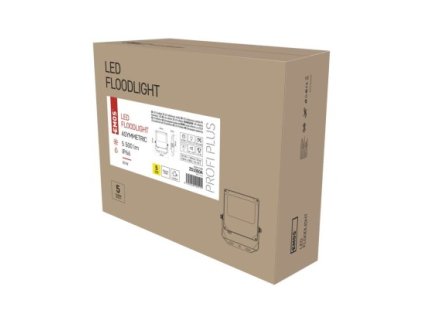 LED reflektor ASIMO asymmetric 50W, čierny, neutrálna biela