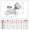 Vyvažovací ventil pre hydraulické obvody, 1/2"