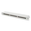 DIGITUS Patch panel DN-91524S, 19'' 24 portů Cat5E, stíněný, 1U, šedý